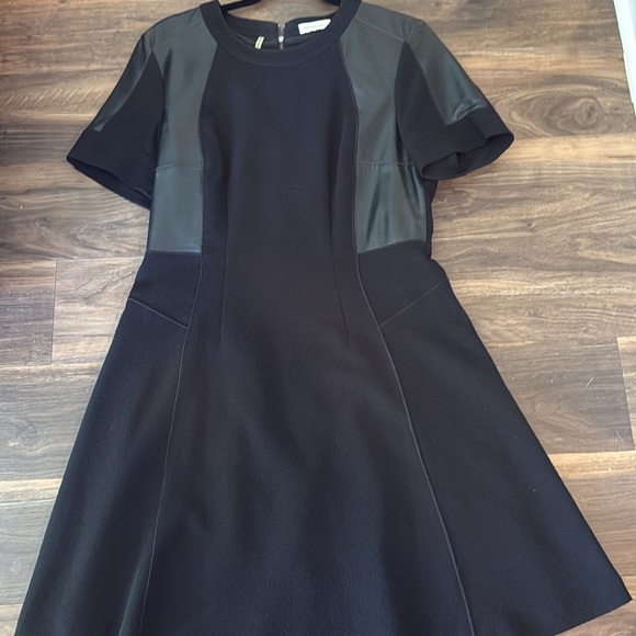 Rebecca Taylor black crepe and leather dress - Picture 16 of 17